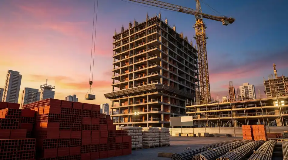 Construção civil e incorporadoras brasileiras na transição tributária 2026-2033 — RET 4% Lei 10.931, patrimônio de afetação Lei 4.591, ITBI municipal, cadeia cimento aço tintas — MRV, Cyrela, Tenda, Eztec, Direcional — Grik Contabilidade