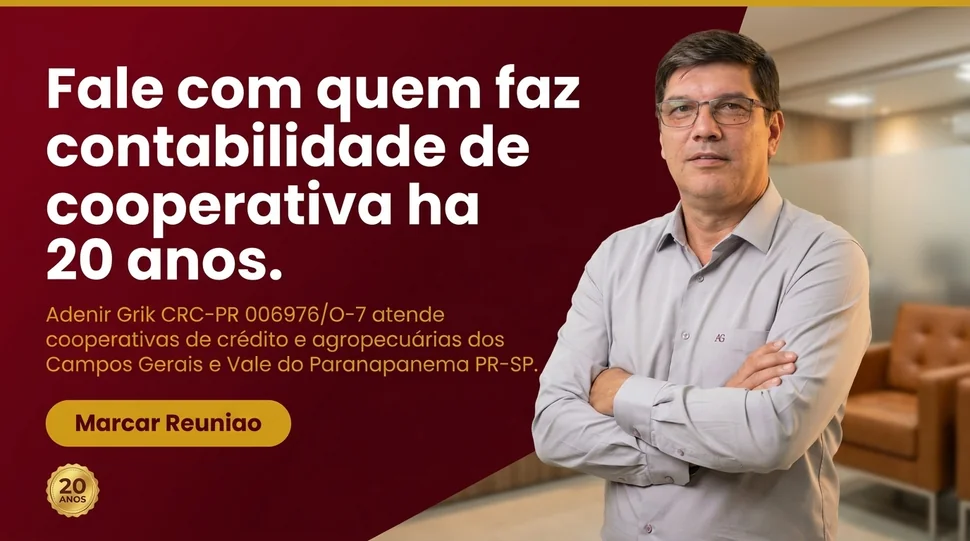 Fale com Adenir Grik, especialista em contabilidade cooperativa há 20 anos